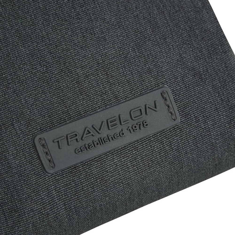 Women's Gray Heather Polyester Anti-Theft Metro Stadium Mini Imported Zipper